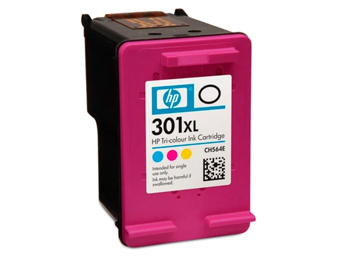 HP Cartucho de tinta 301XL Tricolor de alta capacidad