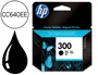 HP Cartucho de Tinta Original 300 Negro (CC640EE) Rendimiento Estándar