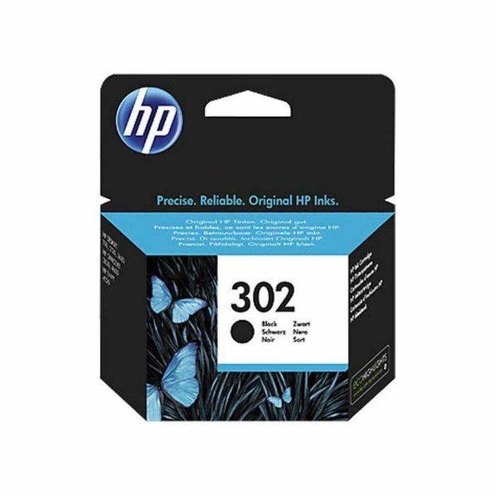 HP Cartucho de Tinta Original 302 Negro, F6U66AE, 3.5 ml de capacidad, 170-190 páginas de rendimiento estándar. (Negro)</html><p>Los cartuchos de tinta Original HP 302 ofrecen la calidad de impresión legendaria de HP, garantizando resultados consistentes y de alta calidad para todos sus documentos. Este cartucho de color negro está diseñado específicamente para trabajar en armonía con su impresora, proporcionando protección contra fraudes y alertas de tinta baja inteligentes para un funcionamiento sin preocupaciones.</p><ul><li>Tipo de tinta: Tinta a base de pigmentos para resultados nítidos.</li><li>Capacidad de tinta: 3,5 ml.</li><li>Rendimiento estimado: Entre 170 y 190 páginas según el uso.</li><li>Tipo de cartucho: Rendimiento estándar.</li><li>Seguridad: Protección contra fraudes y alertas de nivel bajo inteligentes.</li><li>Compatibilidad: Diseñado específicamente para series HP DeskJet, ENVY y OfficeJet.</li></ul><p>Ideal para la impresión de documentos con resultados consistentes y de alta calidad, asegurando una larga duración y resistencia a la decoloración.</p> HP Cartucho de Tinta Original 302 Negro, F6U66AE, 3.5 ml de capacidad, 170-190 páginas de rendimiento estándar. (Negro)</html><p>Los cartuchos de tinta Original HP 302 ofrecen la calidad de impresión legendaria de HP, garantizando resultados consistentes y de alta calidad para todos sus documentos. Este cartucho de color negro está diseñado específicamente para trabajar en armonía con su impresora, proporcionando protección contra fraudes y alertas de tinta baja inteligentes para un funcionamiento sin preocupaciones.</p><ul><li>Tipo de tinta: Tinta a base de pigmentos para resultados nítidos.</li><li>Capacidad de tinta: 3,5 ml.</li><li>Rendimiento estimado: Entre 170 y 190 páginas según el uso.</li><li>Tipo de cartucho: Rendimiento estándar.</li><li>Seguridad: Protección contra fraudes y alertas de nivel bajo inteligentes.</li><li>Compatibilidad: Diseñado específicamente para series HP DeskJet, ENVY y OfficeJet.</li></ul><p>Ideal para la impresión de documentos con resultados consistentes y de alta calidad, asegurando una larga duración y resistencia a la decoloración.</p>