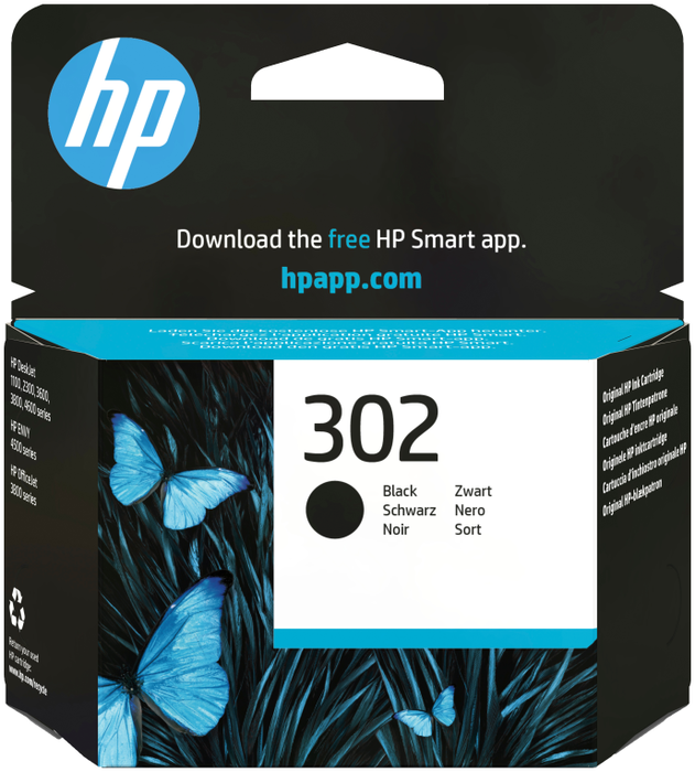 HP Cartucho de Tinta Original 302 Negro, F6U66AE, 3.5 ml de capacidad, 170-190 páginas de rendimiento estándar. (Negro)</html><p>Los cartuchos de tinta Original HP 302 ofrecen la calidad de impresión legendaria de HP, garantizando resultados consistentes y de alta calidad para todos sus documentos. Este cartucho de color negro está diseñado específicamente para trabajar en armonía con su impresora, proporcionando protección contra fraudes y alertas de tinta baja inteligentes para un funcionamiento sin preocupaciones.</p><ul><li>Tipo de tinta: Tinta a base de pigmentos para resultados nítidos.</li><li>Capacidad de tinta: 3,5 ml.</li><li>Rendimiento estimado: Entre 170 y 190 páginas según el uso.</li><li>Tipo de cartucho: Rendimiento estándar.</li><li>Seguridad: Protección contra fraudes y alertas de nivel bajo inteligentes.</li><li>Compatibilidad: Diseñado específicamente para series HP DeskJet, ENVY y OfficeJet.</li></ul><p>Ideal para la impresión de documentos con resultados consistentes y de alta calidad, asegurando una larga duración y resistencia a la decoloración.</p> HP Cartucho de Tinta Original 302 Negro, F6U66AE, 3.5 ml de capacidad, 170-190 páginas de rendimiento estándar. (Negro)</html><p>Los cartuchos de tinta Original HP 302 ofrecen la calidad de impresión legendaria de HP, garantizando resultados consistentes y de alta calidad para todos sus documentos. Este cartucho de color negro está diseñado específicamente para trabajar en armonía con su impresora, proporcionando protección contra fraudes y alertas de tinta baja inteligentes para un funcionamiento sin preocupaciones.</p><ul><li>Tipo de tinta: Tinta a base de pigmentos para resultados nítidos.</li><li>Capacidad de tinta: 3,5 ml.</li><li>Rendimiento estimado: Entre 170 y 190 páginas según el uso.</li><li>Tipo de cartucho: Rendimiento estándar.</li><li>Seguridad: Protección contra fraudes y alertas de nivel bajo inteligentes.</li><li>Compatibilidad: Diseñado específicamente para series HP DeskJet, ENVY y OfficeJet.</li></ul><p>Ideal para la impresión de documentos con resultados consistentes y de alta calidad, asegurando una larga duración y resistencia a la decoloración.</p>