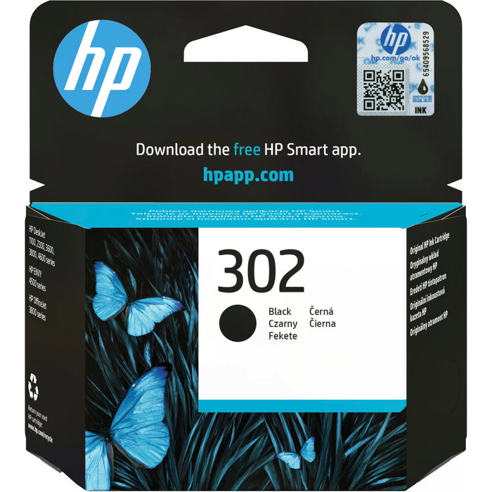 HP Cartucho de Tinta Original 302 Negro, F6U66AE, 3.5 ml de capacidad, 170-190 páginas de rendimiento estándar. (Negro)</html><p>Los cartuchos de tinta Original HP 302 ofrecen la calidad de impresión legendaria de HP, garantizando resultados consistentes y de alta calidad para todos sus documentos. Este cartucho de color negro está diseñado específicamente para trabajar en armonía con su impresora, proporcionando protección contra fraudes y alertas de tinta baja inteligentes para un funcionamiento sin preocupaciones.</p><ul><li>Tipo de tinta: Tinta a base de pigmentos para resultados nítidos.</li><li>Capacidad de tinta: 3,5 ml.</li><li>Rendimiento estimado: Entre 170 y 190 páginas según el uso.</li><li>Tipo de cartucho: Rendimiento estándar.</li><li>Seguridad: Protección contra fraudes y alertas de nivel bajo inteligentes.</li><li>Compatibilidad: Diseñado específicamente para series HP DeskJet, ENVY y OfficeJet.</li></ul><p>Ideal para la impresión de documentos con resultados consistentes y de alta calidad, asegurando una larga duración y resistencia a la decoloración.</p> HP Cartucho de Tinta Original 302 Negro, F6U66AE, 3.5 ml de capacidad, 170-190 páginas de rendimiento estándar. (Negro)</html><p>Los cartuchos de tinta Original HP 302 ofrecen la calidad de impresión legendaria de HP, garantizando resultados consistentes y de alta calidad para todos sus documentos. Este cartucho de color negro está diseñado específicamente para trabajar en armonía con su impresora, proporcionando protección contra fraudes y alertas de tinta baja inteligentes para un funcionamiento sin preocupaciones.</p><ul><li>Tipo de tinta: Tinta a base de pigmentos para resultados nítidos.</li><li>Capacidad de tinta: 3,5 ml.</li><li>Rendimiento estimado: Entre 170 y 190 páginas según el uso.</li><li>Tipo de cartucho: Rendimiento estándar.</li><li>Seguridad: Protección contra fraudes y alertas de nivel bajo inteligentes.</li><li>Compatibilidad: Diseñado específicamente para series HP DeskJet, ENVY y OfficeJet.</li></ul><p>Ideal para la impresión de documentos con resultados consistentes y de alta calidad, asegurando una larga duración y resistencia a la decoloración.</p>