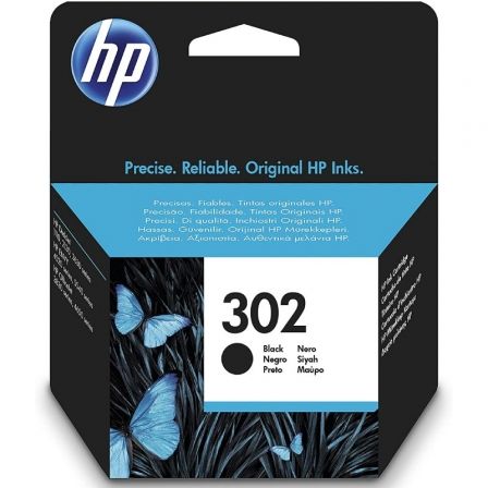 HP Cartucho de Tinta Original 302 Negro, F6U66AE, 3.5 ml de capacidad, 170-190 páginas de rendimiento estándar. (Negro)</html><p>Los cartuchos de tinta Original HP 302 ofrecen la calidad de impresión legendaria de HP, garantizando resultados consistentes y de alta calidad para todos sus documentos. Este cartucho de color negro está diseñado específicamente para trabajar en armonía con su impresora, proporcionando protección contra fraudes y alertas de tinta baja inteligentes para un funcionamiento sin preocupaciones.</p><ul><li>Tipo de tinta: Tinta a base de pigmentos para resultados nítidos.</li><li>Capacidad de tinta: 3,5 ml.</li><li>Rendimiento estimado: Entre 170 y 190 páginas según el uso.</li><li>Tipo de cartucho: Rendimiento estándar.</li><li>Seguridad: Protección contra fraudes y alertas de nivel bajo inteligentes.</li><li>Compatibilidad: Diseñado específicamente para series HP DeskJet, ENVY y OfficeJet.</li></ul><p>Ideal para la impresión de documentos con resultados consistentes y de alta calidad, asegurando una larga duración y resistencia a la decoloración.</p> HP Cartucho de Tinta Original 302 Negro, F6U66AE, 3.5 ml de capacidad, 170-190 páginas de rendimiento estándar. (Negro)</html><p>Los cartuchos de tinta Original HP 302 ofrecen la calidad de impresión legendaria de HP, garantizando resultados consistentes y de alta calidad para todos sus documentos. Este cartucho de color negro está diseñado específicamente para trabajar en armonía con su impresora, proporcionando protección contra fraudes y alertas de tinta baja inteligentes para un funcionamiento sin preocupaciones.</p><ul><li>Tipo de tinta: Tinta a base de pigmentos para resultados nítidos.</li><li>Capacidad de tinta: 3,5 ml.</li><li>Rendimiento estimado: Entre 170 y 190 páginas según el uso.</li><li>Tipo de cartucho: Rendimiento estándar.</li><li>Seguridad: Protección contra fraudes y alertas de nivel bajo inteligentes.</li><li>Compatibilidad: Diseñado específicamente para series HP DeskJet, ENVY y OfficeJet.</li></ul><p>Ideal para la impresión de documentos con resultados consistentes y de alta calidad, asegurando una larga duración y resistencia a la decoloración.</p>