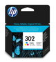 HP Cartucho de Tinta Tricolor 302 (F6U65AE)