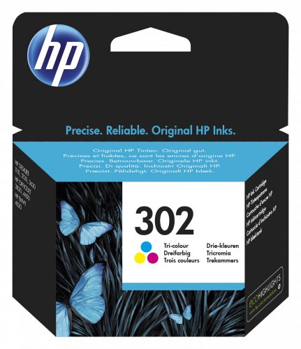 HP Cartucho de Tinta Tricolor 302 (F6U65AE)