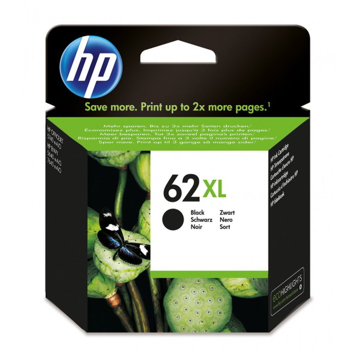 HP 62XL Cartucho de Tinta Negro de Alto Rendimiento (XL) HP 62XL Cartucho de Tinta Negro de Alto Rendimiento (XL)