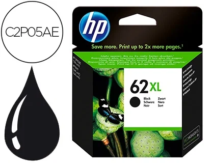 HP 62XL Cartucho de Tinta Negro de Alto Rendimiento (XL) HP 62XL Cartucho de Tinta Negro de Alto Rendimiento (XL)