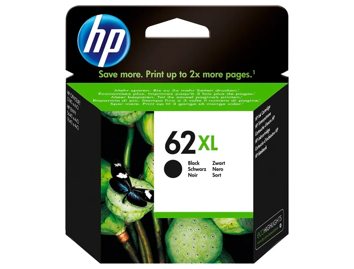 HP 62XL Cartucho de Tinta Negro de Alto Rendimiento (XL) HP 62XL Cartucho de Tinta Negro de Alto Rendimiento (XL)