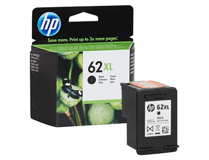 HP 62XL Cartucho de Tinta Negro de Alto Rendimiento (XL) HP 62XL Cartucho de Tinta Negro de Alto Rendimiento (XL)