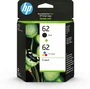 HP Multipack de Cartuchos de Tinta Original 62 Negro y Tricolor