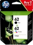 HP 62 Multipack de Tinta Original Negro y Tricolor (N9J71AE)