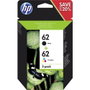 HP 62 Multipack de Tinta Original Negro y Tricolor (N9J71AE)