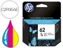 HP Cartucho de tinta original 62 Tricolor (C2P06AE)
