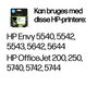 HP 62XL Original Cartucho de Tinta Trío Alta Capacidad - Cartucho de inyección para fotos y documentos