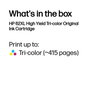 HP 62XL Original Cartucho de Tinta Trío Alta Capacidad - Cartucho de inyección para fotos y documentos