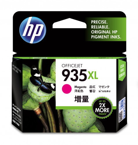 HP Cartucho de tinta original 935XL Magenta de alta capacidad HP Cartucho de tinta original 935XL Magenta de alta capacidad