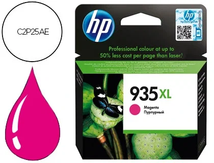 HP Cartucho de tinta original 935XL Magenta de alta capacidad HP Cartucho de tinta original 935XL Magenta de alta capacidad