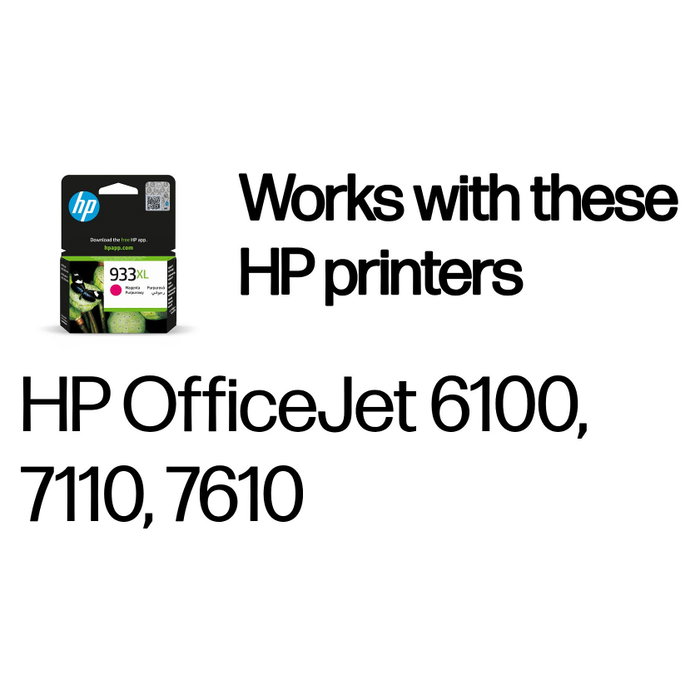 HP 933XL Cartucho de tinta Magenta de alta capacidad para Officejet