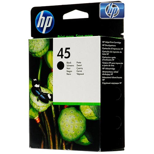 HP Cartucho de Tinta Negro Nº45 51645AE Alto Rendimiento HP Cartucho de Tinta Negro Nº45 51645AE Alto Rendimiento