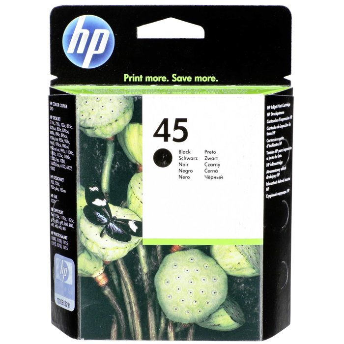 HP Cartucho de Tinta Negro Nº45 51645AE Alto Rendimiento
