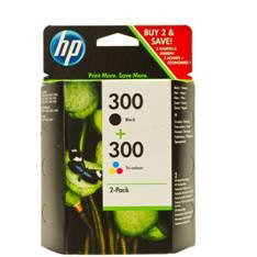 HP Multipack de Cartuchos de Tinta Original 300 CN637EE (Negro y Tricolor) de Rendimiento Estándar