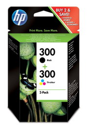 HP Multipack de cartuchos de tinta 300 Negro y Tricolor (CN637EE)