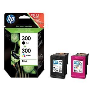 HP Multipack de Cartuchos de Tinta Original 300 CN637EE (Negro y Tricolor) de Rendimiento Estándar
