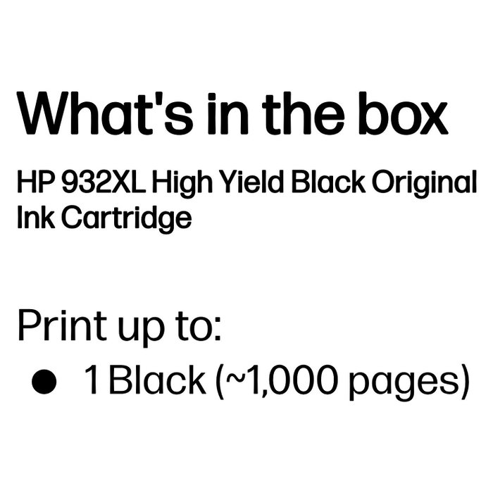 HP 932XL Cartucho de tinta Negro XL Original