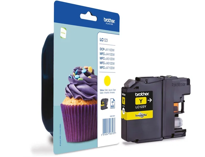 Brother LC123YBP Cartucho de Tinta Amarillo