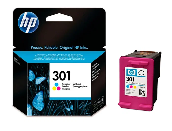 HP Cartucho de tinta original 301 Tricolor HP Cartucho de tinta original 301 Tricolor