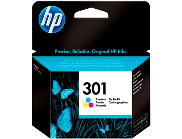 HP Cartucho de tinta original 301 Tricolor HP Cartucho de tinta original 301 Tricolor