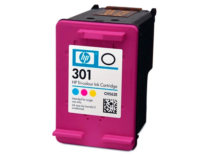 HP Cartucho de tinta original 301 Tricolor HP Cartucho de tinta original 301 Tricolor