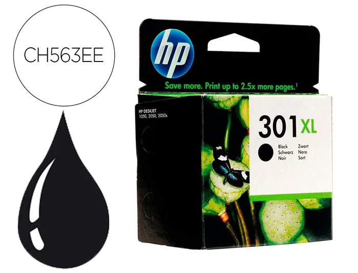HP Cartucho de tinta original 301XL Negro HP Cartucho de tinta original 301XL Negro