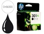HP Cartucho de tinta original 301XL Negro