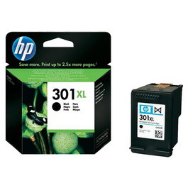 HP CH563EE Cartucho de Tinta Negro 301XL para Impresoras HP Compatibles