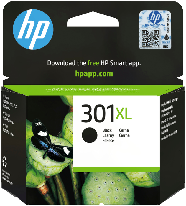 HP 301XL Cartucho de Tinta Negro de Alta Capacidad