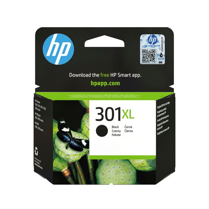 HP 301XL Cartucho de Tinta Negro de Alta Capacidad