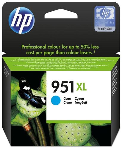 HP 951XL Cian Cartucho de Tinta Alta Capacidad (CN046AE)