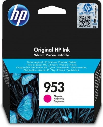 HP Cartucho de Tinta Original 953 Magenta (F6U13AE) Rendimiento Estándar