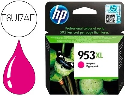 HP Cartucho de Tinta 953XL Magenta (F6U17AE)