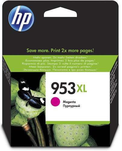 HP Cartucho de Tinta 953XL Magenta (F6U17AE)