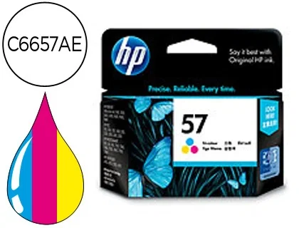 HP Cartucho de tinta original 57 Tri-color Alto rendimiento XL HP Cartucho de tinta original 57 Tri-color Alto rendimiento XL