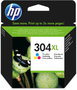 HP 304XL Cartucho de Tinta Tricolor Original (N9K07AE)
