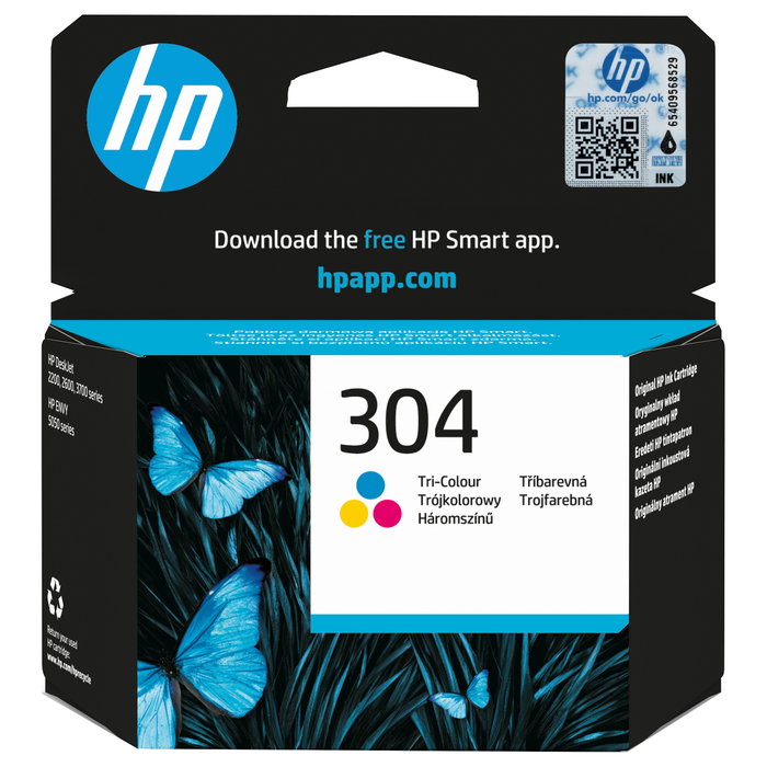 HP Cartucho de tinta Original 304 Tricolor