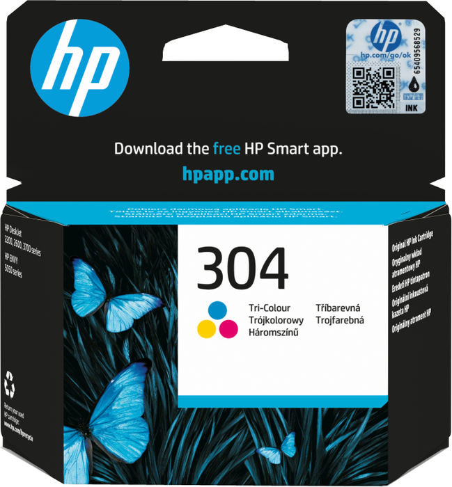 HP Cartucho de tinta Original 304 Tricolor