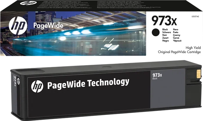 HP Cartucho de tinta PageWide 973X Negro Alto Rendimiento