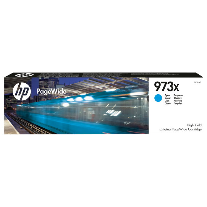 HP 973X Cartucho de Tinta Cian XL Original (F6T81AE) Pagewide HP 973X Cartucho de Tinta Cian XL Original (F6T81AE) Pagewide