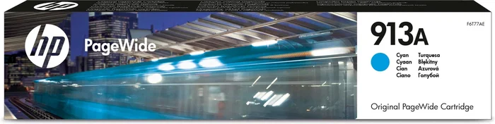 HP Cartucho de Tinta Cian 913A PageWide (F6T77AE) Original