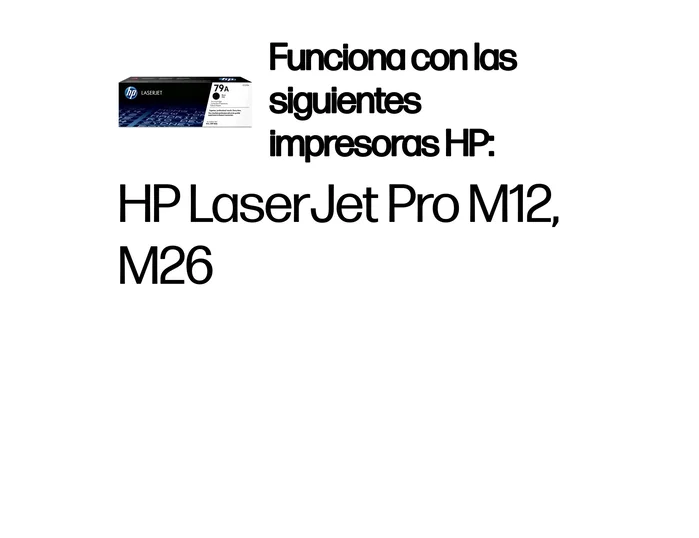 HP 79A Negro CF279A Cartucho de Tóner Original HP 79A Negro CF279A Cartucho de Tóner Original