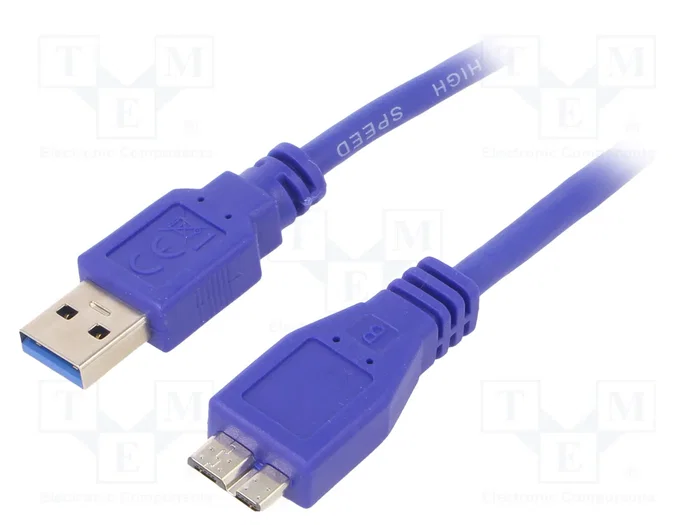 Gembird Cable USB 3.2 Gen 1 de 0,5 m USB A a Micro-USB B Azul