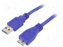 Gembird Cable USB 3.2 Gen 1 de 0,5 m USB A a Micro-USB B Azul